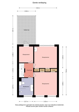 Floorplan - Bourgondiëstraat 26, 8303 GX Emmeloord